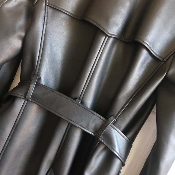 UNIQLO X Carine Roitfeld NEO-LEATHER COAT SIZE S - Picture 9 of 11